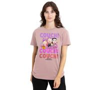 Kpop Demon Hunters Womens Huntrix Couch Ladies T-Shirt, Powder Rose, S UK