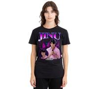 Kpop Demon Hunters Womens K-pop Jinu Bootleg Ladies Shirt, Black, Large, Black, L UK