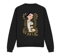 Kpop Demon Hunters Zoey Golden Frame Unisex Sweatshirt, Black, XX-Large