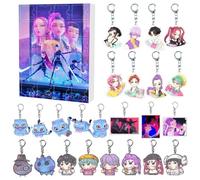 Kpop Demon Keychain, Christmas Countdown Calendar Blind Box Figure Accessories For Hunters Fans Gifts(Style-02)