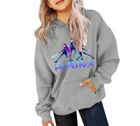 KPop Demons Hunters Hoodies for Girls Rumi Halloween Costume Fancy Dress Huntrix Huntr/X Hip Hop Streetwear Pullover Kids Cosplay Uniform Carnival Outfit (01-3-Grey, 7-9 years)
