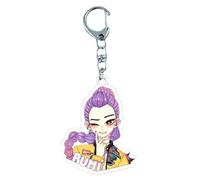 Kpop Demons Hunters Keychain, Acrylic Anime Game Ornament Pendant, Bag Charm Collectibles Gift Keychain, Huntrix Huntr/X Merch Cute Derpy Tiger Acrylic Pendant Keychai n for Fans