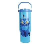 KPop Derpy Insulated Tumbler, Screw Lid with Straw, Handle, 900 ml | Officially Licensed K-Pop Merchandise, Water Bottle for School, Travel