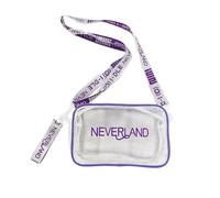 KPOP (G) I-DLE PVC Transparent Shoulder Bag Concert Fashion Messenger Bag MiYeon Soyeon Minnie Shuhua Cosmetic Bag Purple,Purple
