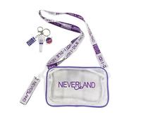 KPOP (G) I-DLE PVC Transparent Shoulder Bag Concert Fashion Messenger Bag MiYeon Soyeon Minnie Shuhua Cosmetic Bag Purple, Purple, (G)i-dle Bag with Keyring
