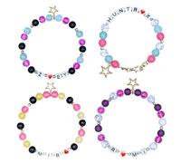Kpop Girl Bracelets Merch Set, Singer Hunters Bracelet for Women, K pop Bracelets Kit with Name Friendship BFF Gifts For the K-pop Movie Fans Costume Accessories