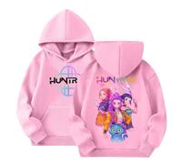 KPOP Huntrix Hoodies Girls Vintage Y2k Pullover Huntr/X Hip Hop Streetwear Fashion Long Sleeve Hooded Rumi Mira Zoey Anime Sweatshirt for Kids Back to School