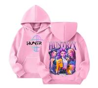 KPOP Huntrix Hoodies Girls Vintage Y2k Pullover Huntr/X Hip Hop Streetwear Fashion Long Sleeve Hooded Rumi Mira Zoey Anime Sweatshirt for Kids Back to School