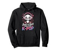 Kpop Just A Girl Who Loves K-Pop Music Panda South Korea Pullover Hoodie