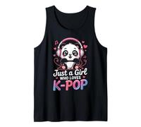 Kpop Just A Girl Who Loves K-Pop Music Panda South Korea Tank Top