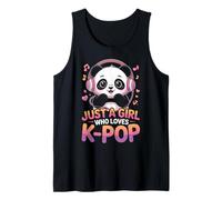 Kpop Just A Girl Who Loves K-Pop Music Panda South Korea Tank Top