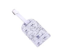 Kpop Luggage Tags for Suitcases Kpop Lover Gift Concert PU Leather Suitcase Tags K-pop Travel Bag Labels (Wave Tag)