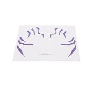 KPop Makeup Stickers Sweatproof for Parties (ZLBT Purple Face Sticker) | Water transfer stickers, vibrant designs, easy application, skin-friendly