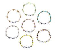 Kpop Merch Bracelets, 7 Pcs Friendship Inspired Bracelet Set for Eyekons | Concert Outfits Accessories, Korean Pop Girl Stuff, Gifts for Eyekons, Kpop Sophia Lara Yoonchae Megan Daniela Manon Fans