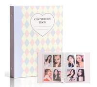 Kpop Photocard Binder, 6 Ring Photocard Holder Collector Album with 240 Card Slots, 30 Double-Sided Photocard Sleeves, A5 Binder for Organizing K-pop Trading Cards
