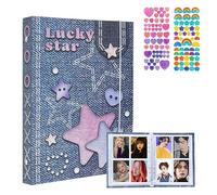 Kpop Photocard Binder, PVC Free Kpop Photocard Holder, Refillable A5 6 Rings Binder, 160 Pockets Large Capacity A5 Kpop Photo Card Binder Photocard Album, Kpop Binder Album with DIY Letter Sticker
