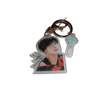 KPOP POPULAR GROUP KEYRINGS TOMORROW X TOGETHER TXT Gold Keyrings ACCESSORIES (TAEHYUN)