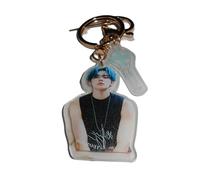 KPOP POPULAR GROUP KEYRINGS TOMORROW X TOGETHER TXT Gold Keyrings ACCESSORIES (YEONJUN)