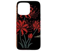 kpop Red Spider Lily Higanbana Flower Aesthetic Anime Case for iPhone 15 Pro Max