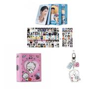 Kpop Set 55pcs JIN Personal Photocards Postcard, RJ Album Binder Holder Book, RJ Keyring Keychain (JIN)
