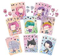 Kpop Stickers Boys Girls - 16 Sheet Art Craft Make a Face DIY K pop Stickers for Kids Make Your Own Personalized Sticker for Birthday Party Supplies Favors Gift Pinata Fillers Lucky Dip Prizes