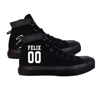 Kpop Stray Kids Merch Shoes Sneakers Bang Chan Lee Know ChangBin Han I.N Felix HyunJin Seungmin Hiphop High-Top Canvas Shoes