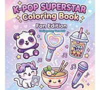 Kpop Superfan Coloring Book | Bold and Easy Coloring Book | Great for K Pop Fans | adorable stuff for girls | Cute Food Coloring Book | Pop Music ... coloring book | simple coloring book adults