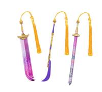 Kpop Sword Metal Bookmark Set - Anime Demon Bookmarks for Women, Kpop Fans Reading Accessories Gift Cool Bookmarks for Book Lovers (3PC Weapons)