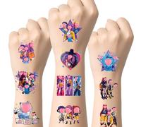 Kpop Temporary Tattoos Stickers, 50Pcs Variety of Korean Idol Cosplay Accessories Body Art Movie Hunters Decal for Boys Girls Fans Party