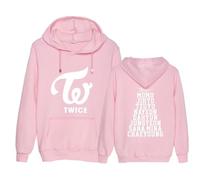 Kpop Twice Merchandise, Twice Hoodie Tzuyu Sana Dahyun Nayeon Sweatshirt Sweater Pink