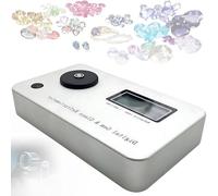 KPOUYYDS Digital Gemstone Refractometer, Jewelry Tester Identification Tools, Refractive Index 1.300-3.000, with 700mAh Battery/LCD Display, Includes Tweezers 2 Calibration Blocks Aluminum Box