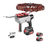 KPOUYYDS Electric Cable Puller, Automatic Cable Stringing Machine, 40m/min Cordless Cable Puller, Hidden Tube Threading Device with Lithium Battery for Running Wire Through Walls 2Battery-37500mah
