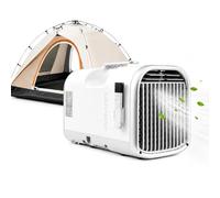 KPOUYYDS Portable AC Unit, Camping Air Conditioner 5100 BTU 110/220V 400W Low Power 4-in-1 Quiet Motor Auto-Evaporate 12H Timer Remote 60°F-88°F for Tent Truck RV Small Room Adventures T1pro