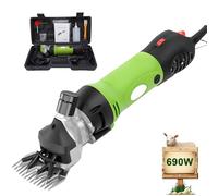 KPOUYYDS Sheep Shears, 690W Professional Electric Sheep Clippers, 6 Speeds Heavy Duty Animal Sheep Clippers, Farm Livestock Grooming Kit for Goats Sheep Cattle Thick Hair Dog Horse Animals