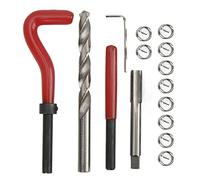 KPOYTWRDN 15pcs Thread Repair Kit M10x1.0x13.5mm, Metal Drill Bit Tap Set, Threaded Inserts Installation Tool for Machine Repair, High Strength All - in - One Kit with Hex Wrench and Manual