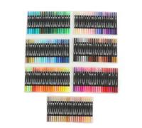 KPOYTWRDN 168 Colors Dual Brush Marker Pens, Dual Tip Watercolor Markers with 0.5mm Fine Point and Brush Tip for Drawing Painting Writing Coloring, Non Washable Ink for