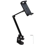 KPOYTWRDN 360 Degrees Adjustable Tablet Stand, Aluminum Alloy Tablet Holder, Height Adjustable from 0 to 17in, Sturdy Stable Phone Stand for iPhone Switch, for Work Study