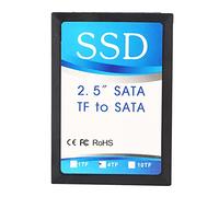 KPOYTWRDN 4x Small Memory Card to SATA Adapter, Memory Card to SATA HDD SSD Converter, Turn Your Memory Card into Standard SATA Electronic Hard Disk for Linux Win98 DOS, Max 128GB Capacity w
