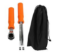 KPOYTWRDN Automatic Slack Adjuster Tool Set, Fork End Release Tool and Double Square Ratcheting Wrench, Carbon Steel Brake Adjustment Kit for Trucks Trailers with Air Brake Systems, Efficien