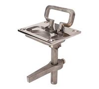 KPOYTWRDN Boat Flush Pull Hatch Latch, Marine Floor Cam Latch with Wide Lift Handle, 316 Stainless Steel Locking Latch for Yacht Ship Hatches, 67x79mm