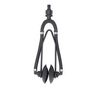 KPOYTWRDN Dual Feed Motor Flusher with Round Suction Cup, Boat Motor Flusher for Inboard Outboard Engine, Dual Flow Design with 5/8 Inch Hose Connector, High Pressure Marine Motor Flusher Co