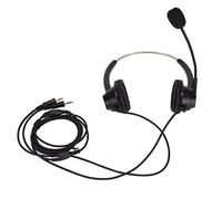 KPOYTWRDN H360D - PC Call Center Headset, Binaural Business Headset with Noise - Cancelling Mic, On - Ear Computer Headphone with Dual 3.5mm Plug for Home Office Customer Service