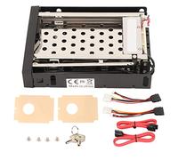 KPOYTWRDN Internal SATA Hard Drive Rack, 2.5in Trayless Mobile Rack for SSD HDD, SATA I/II/III Hot Swap Mounting Bracket with 6Gbps Speed, Aluminum Alloy Cooling Design for Desktop PC Server