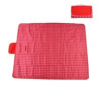 KPOYTWRDN Picnic Mat Outdoor Sandproof Foldable Blanket, Extra Large Camping Mat for 6-8 People, Oxford Cloth Beach Blanket with Integrated Storage for Picnics Hiking (145 * 180)