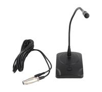 KPOYTWRDN Professional Wired Computer Microphone, Desktop Conference Mic with Adjustable Neck, Cardioid Pickup Pattern for PC Laptop, Plug and Play for Meetings Voice Chat Recording