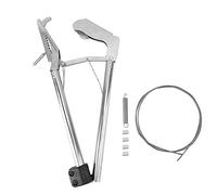 KPOYTWRDN Snake Tong Foldable Snake Catcher, Reptile Grabber Tool with Lock, 1.5mm Heavy - Duty Wire, Three - Mode Adjustable Clip for Safe Snake Handling and Outdoor Rescue (70CM)