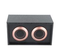 KPOYTWRDN Wooden Tweeter Speaker, HiFi Passive Wooden Treble Speaker with Lossless Sound, 35W 6Ω Compact Bookshelf Speaker for Home Audio System and Music Enthusiasts (Black)