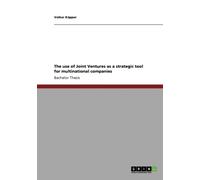 Kpper - use of Joint Ventures as a strategic tool for multinational c - P555z