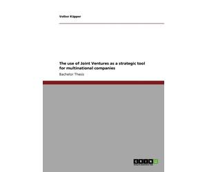 Kpper - use of Joint Ventures as a strategic tool for multinational c - X555z