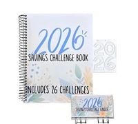 KPPFHBLI Savings Book Challenge Binder, The 2026 Savings Challenge Book Comes With A Binder To Enhance Personal Growth And Achieve Long-Term Goals